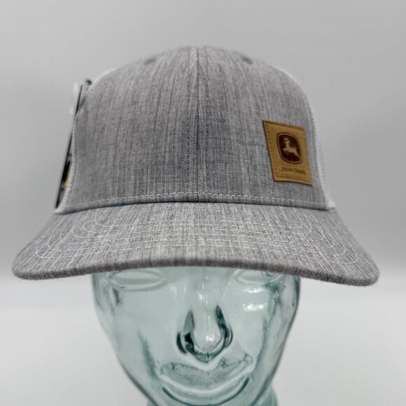 John Deere Orlando Training Center Hat Gray & White Snapback Mesh Cap OS NWT - Picture 1 of 12